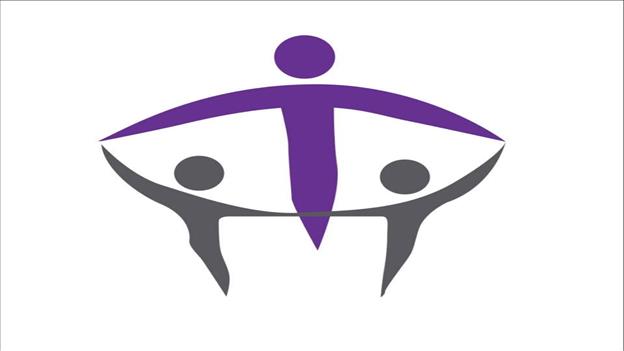 Image of three figures holding hands 